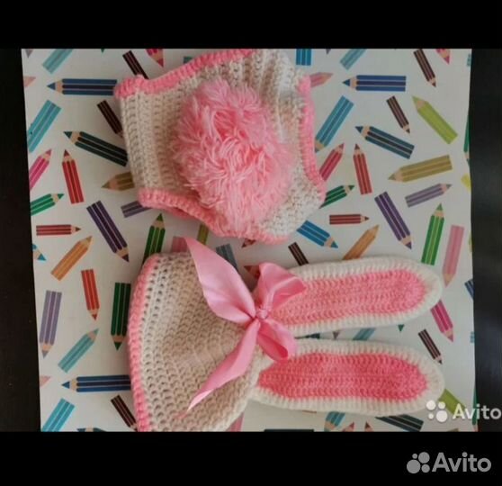 Для фотосессии новорождённого русалочка зайка