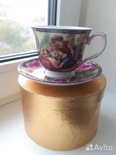Чайная пара, ручная роспись