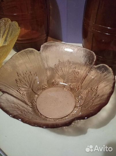 Посуда цветное стекло