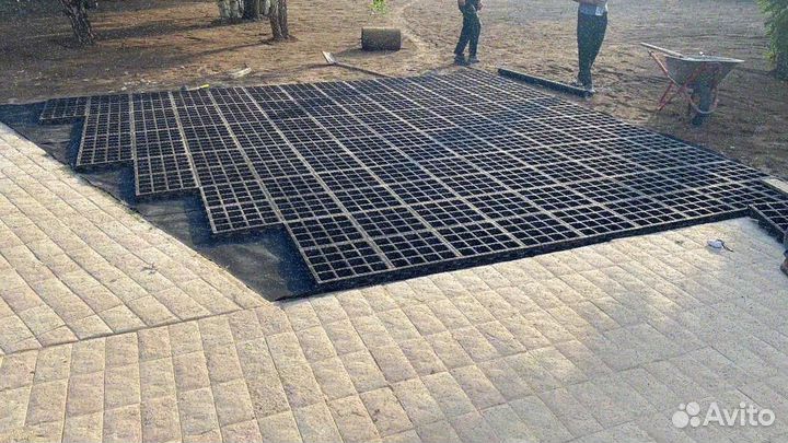 Укладка рулонного газона эконом