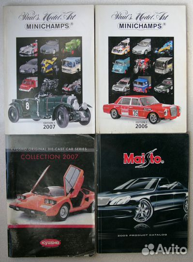 Каталоги minichamps kyosho maisto - 4 шт