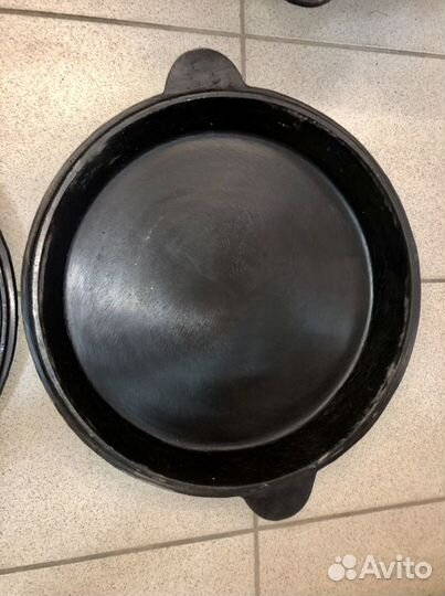Крышка-сковорода чугунная от 6л до 16л