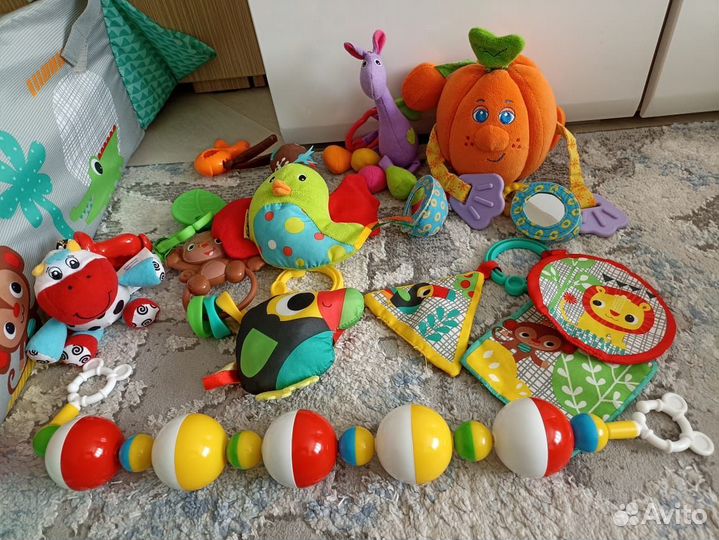 Детский развивающий коврик, игрушки от 0 до 9 мес