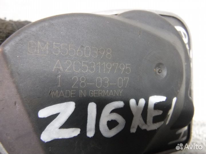 Заслонка дроссельная электрическая Opel Astra