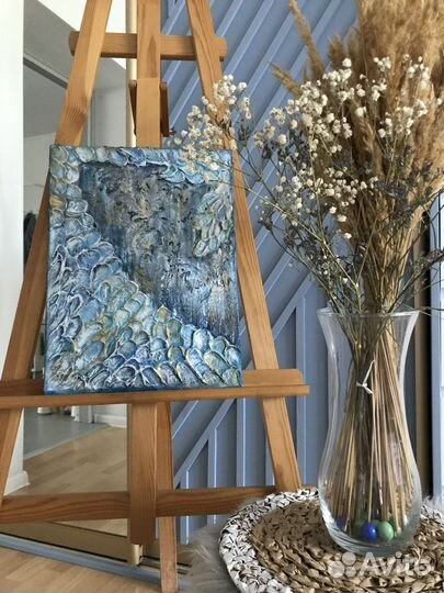 Картина выполненная структурной пастой +акриловым