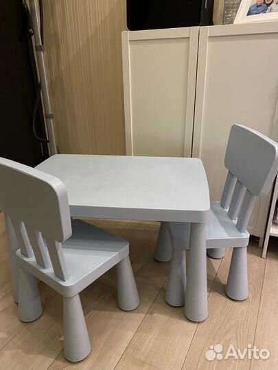 Стол и стулья икеа