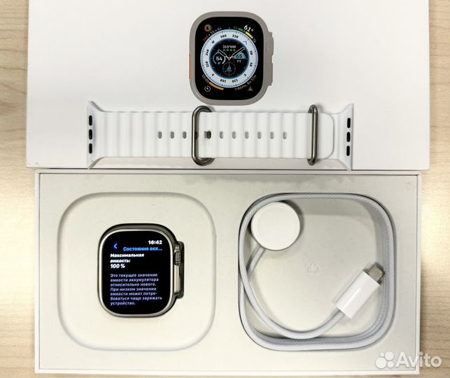 Apple Watch Ultra 49mm White Ocean Band KакHовые