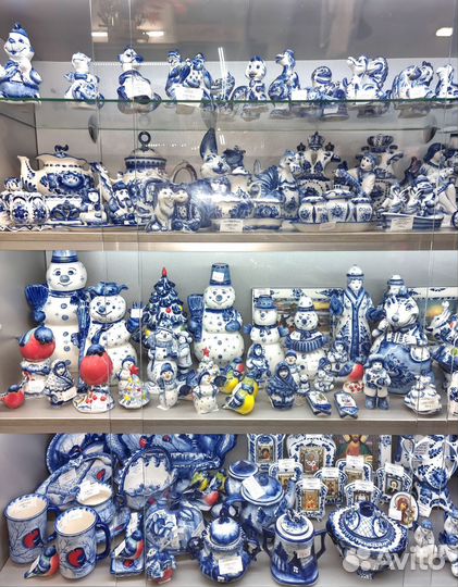 Посуда гжель штоф, вазы