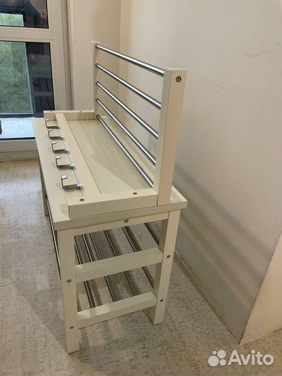 Вешалка настенная чусиг икеа, 79 x 32 см, белый