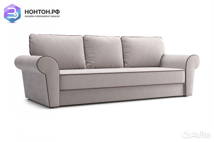 Диван еврокнижка Прованс 3-х местный бежевый