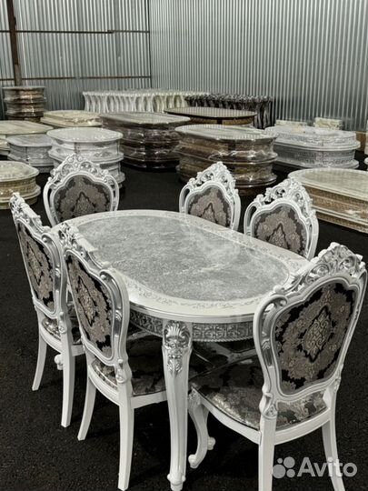 Кухонный стол Роза и стулья мини шейх