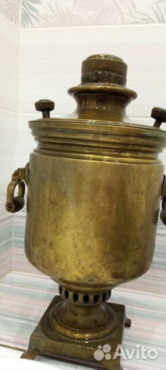 Самовар на дровах старинный