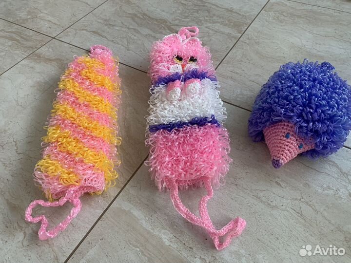 Мочалки ручная работа новые разные