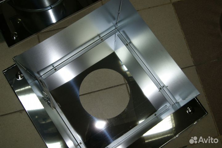 Потолочно проходной узел для дымохода в баню, дом