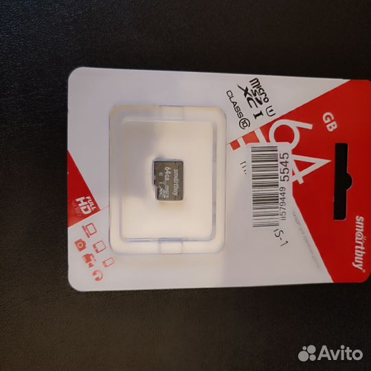 Карта памяти MicroSD 64gb