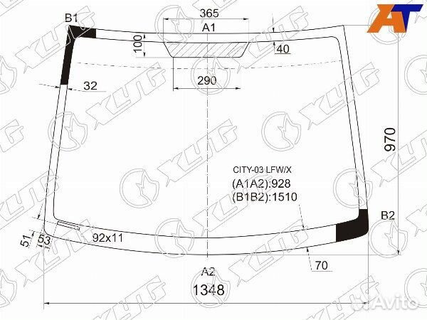 Стекло лобовое honda FIT aria