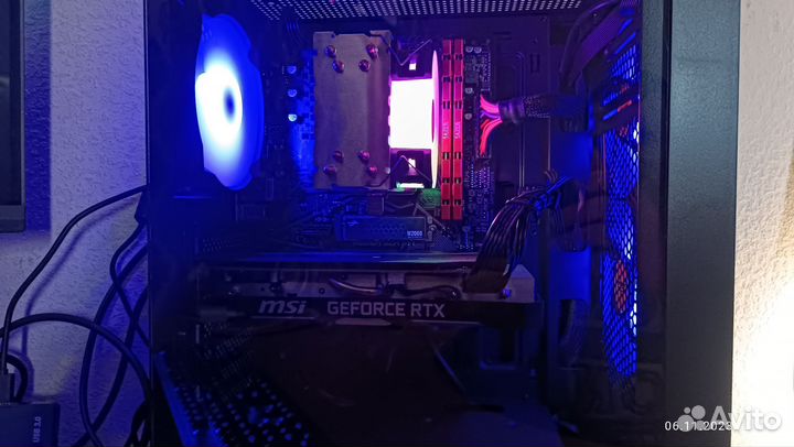 Игровой пк Msi Rtx2060s+Ryzen 5500+16gb+m2 nvme500