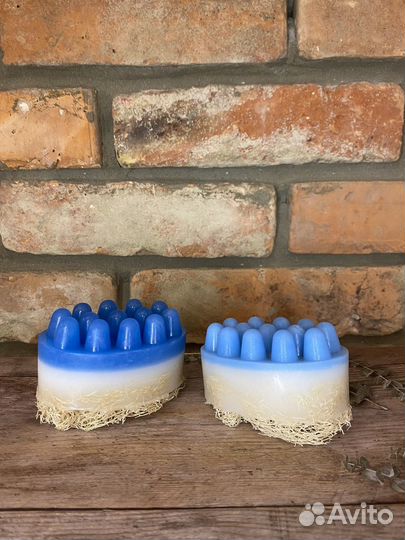 Мыло ручной работы с люфой