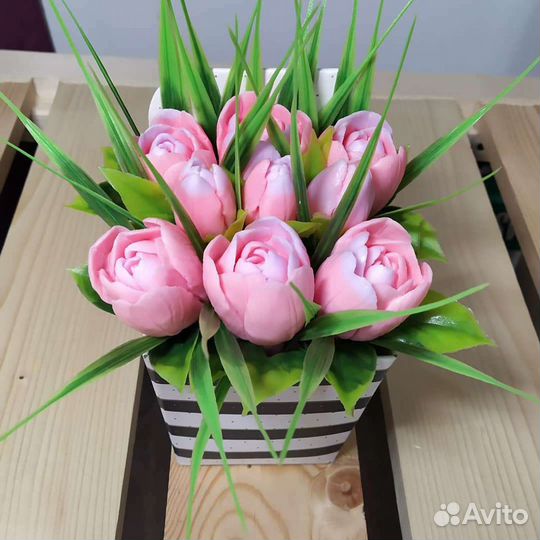 Букеты цветов из мыла ручной работы