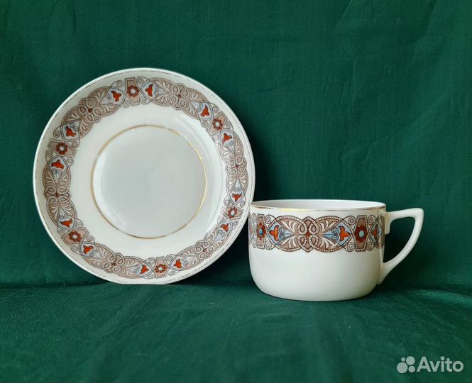 Чайная кофейная пара 1920 - 1930 г Вербилки РСФСР