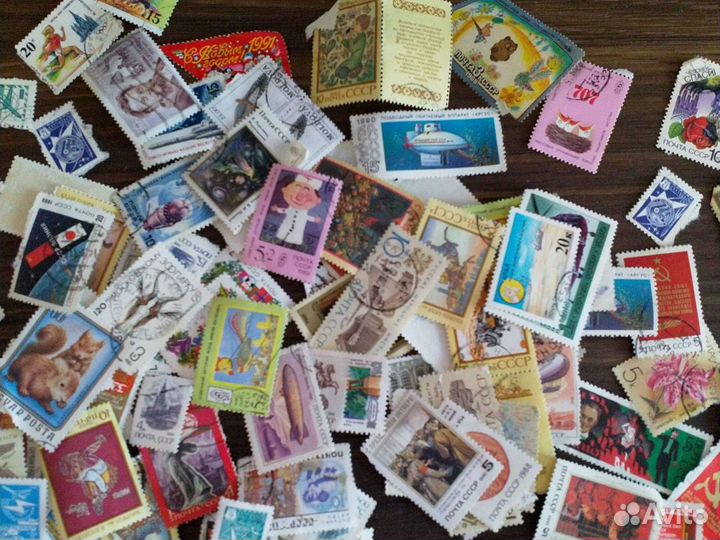 Почтовые марки СССР с конвертов и новые