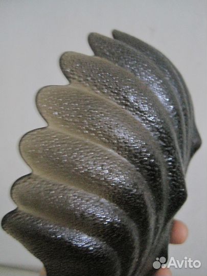 Ваза конфетница икорница цветное стекло СССР