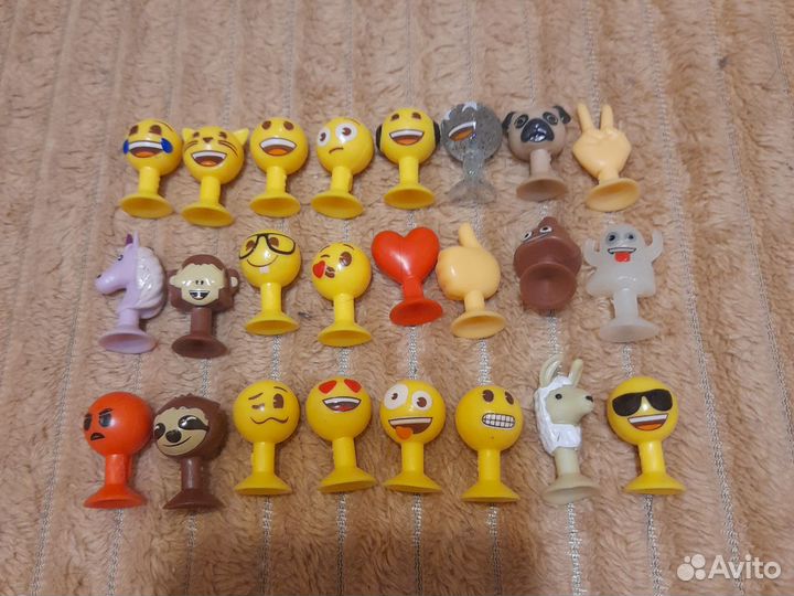 Прилипалы эмоджи,24 шт. набор