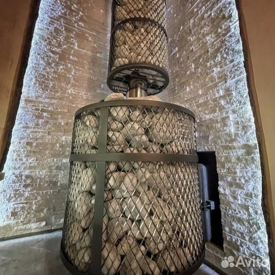 Банная печь Атмосфера XL сетка нержавейка