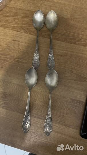 Ложки СССР мельхиор серебро нейльзибер кольчугино