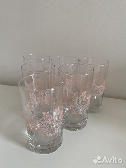 Стаканы набор 6 шт, стекло, 100 мл