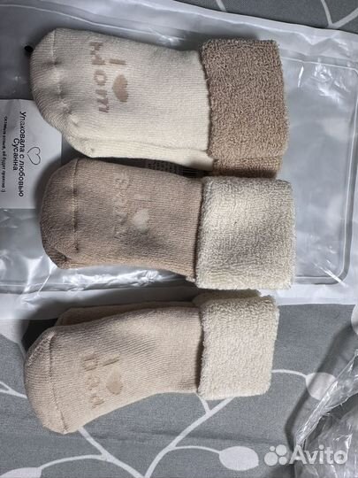 Носочки для новорожденных теплые (6мес-1год)