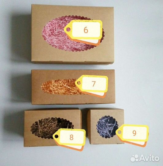 Коробка с окном крафт