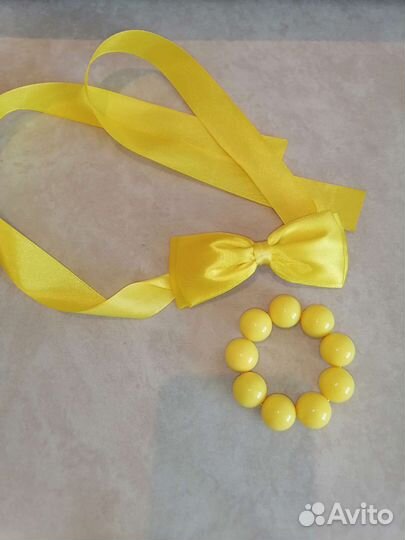 Аксессуары к образу Стиляги браслет + бантик