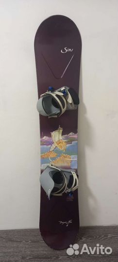 Сноуборд Sims 156cm+ крепления Moss
