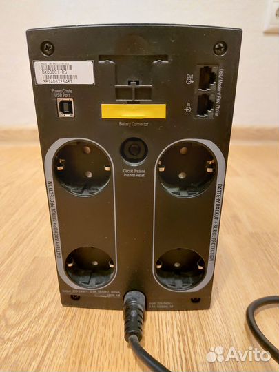 Ибп APC Back-UPS, 800ва, линейно-интерактивный