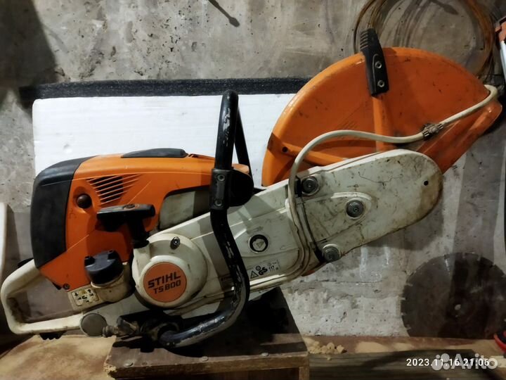 Бензорез stihl ts 800 с новым кругом