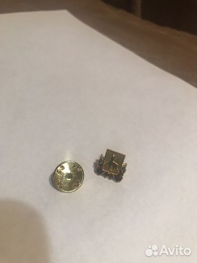 Значок СССР, позолота