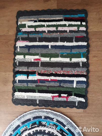 Коврик ручная работа. Винтаж. Текстиль