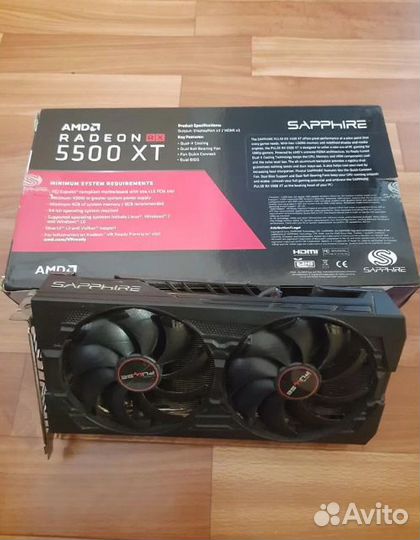 Видеокарта rx5500xt 8gb