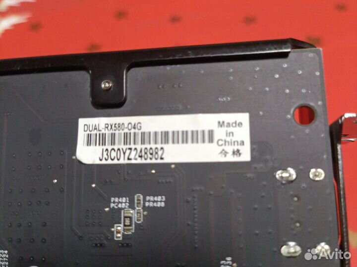 Видеокарта Asus rx580 4gb