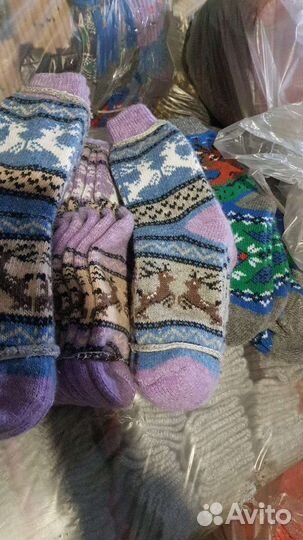 Носки вязаные шерстяные оптом
