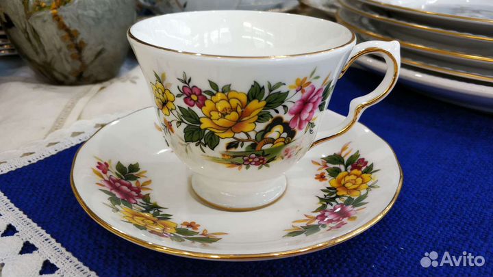 Чайная/кофейная пара Англия, Queen Anne