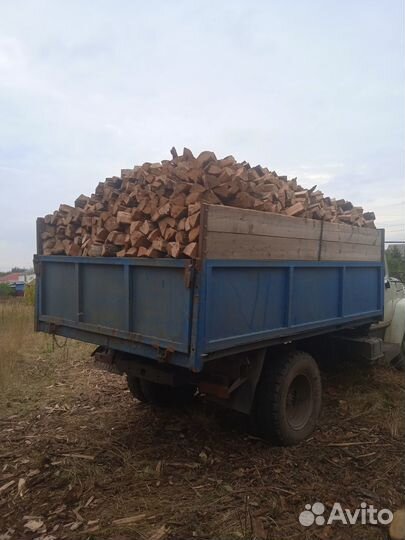 Дрова колотые, чурками, метровые
