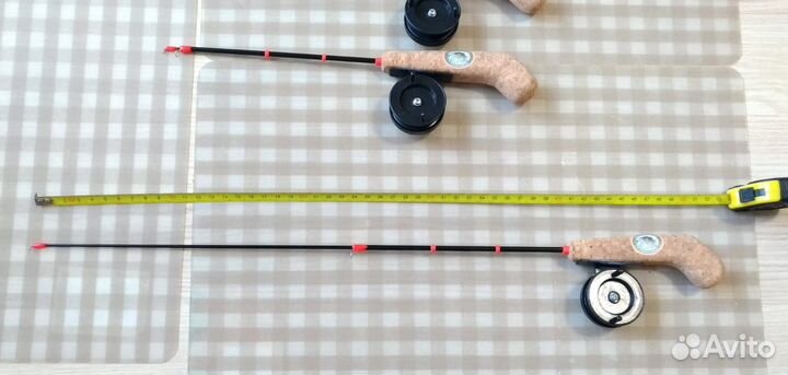 Зимняя удочка с катушкой ручной работы