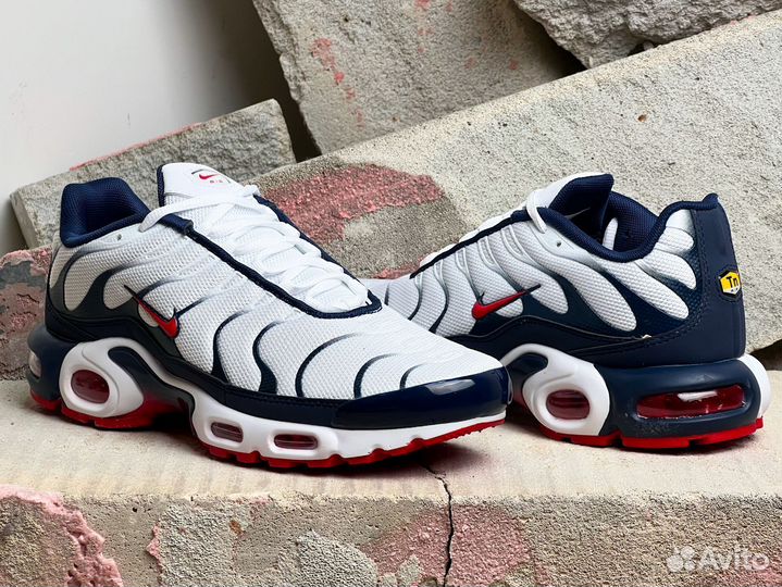 Nike Air Max Plus White Red Blue