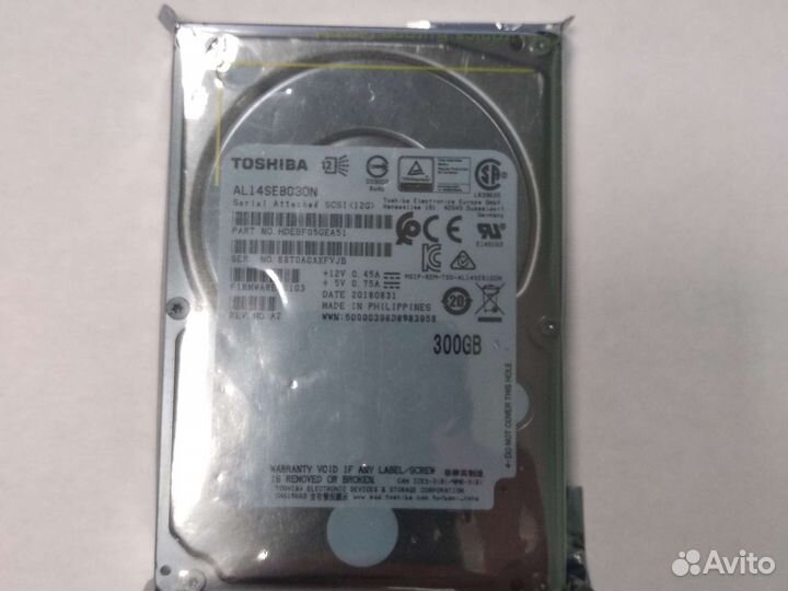 Жесткий диск SAS Toshiba 300 Gb Al14seb030n