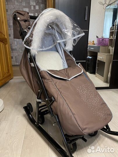 Санки коляска pikate модель 2021 года