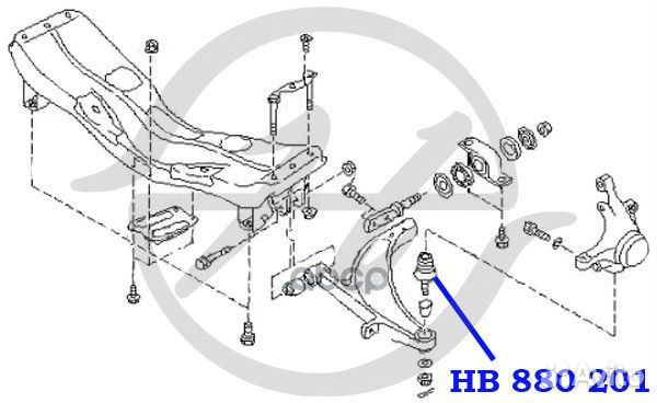 Опора шаровая HB880201 Hanse