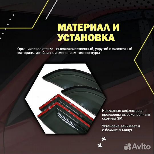 Дефлекторы окон (ветровики) на авто