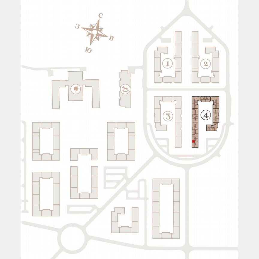 1-к. квартира, 38,1 м², 4/4 эт.